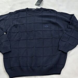 Men’s Izod navy blue cotton sweater